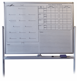 Dressing Room Flip-Frame Heavy Metal Stand on wheels  90x120cm 180 degree Rotatable Tactic Board